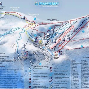 Карта трасс Драгобрата