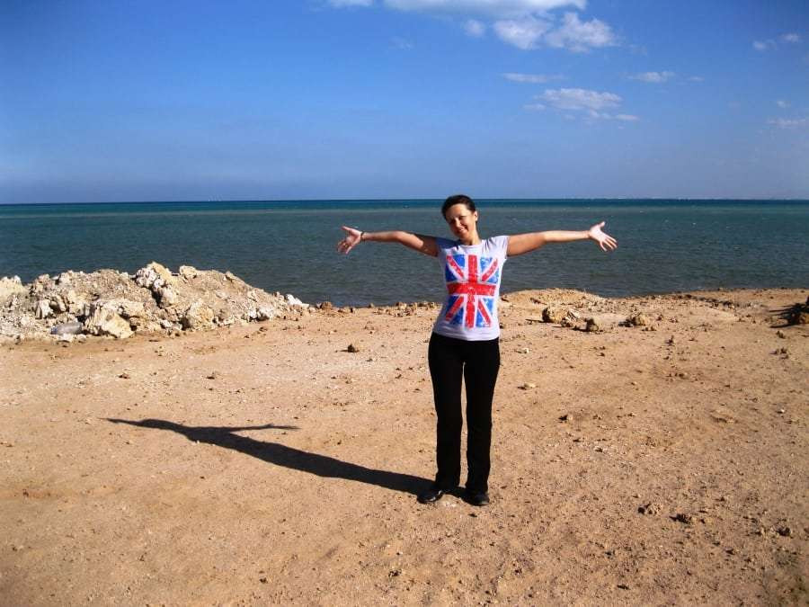 Фото туристки в Египте