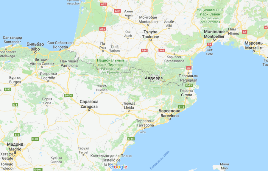 Где находится Андорра