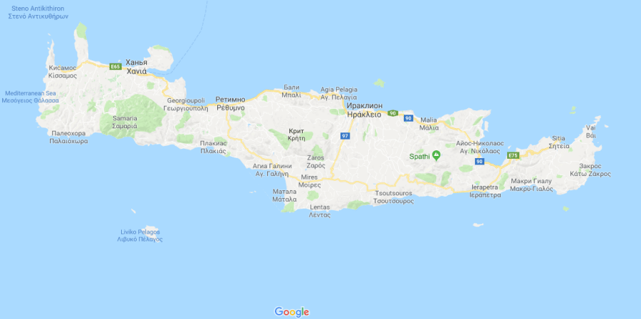 Греция - карта курортов