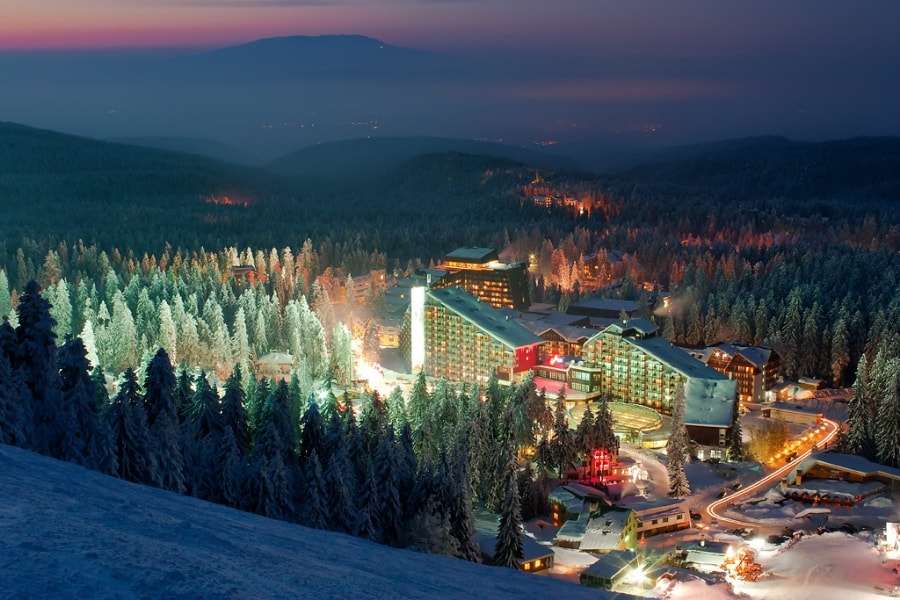 Боровец вечером