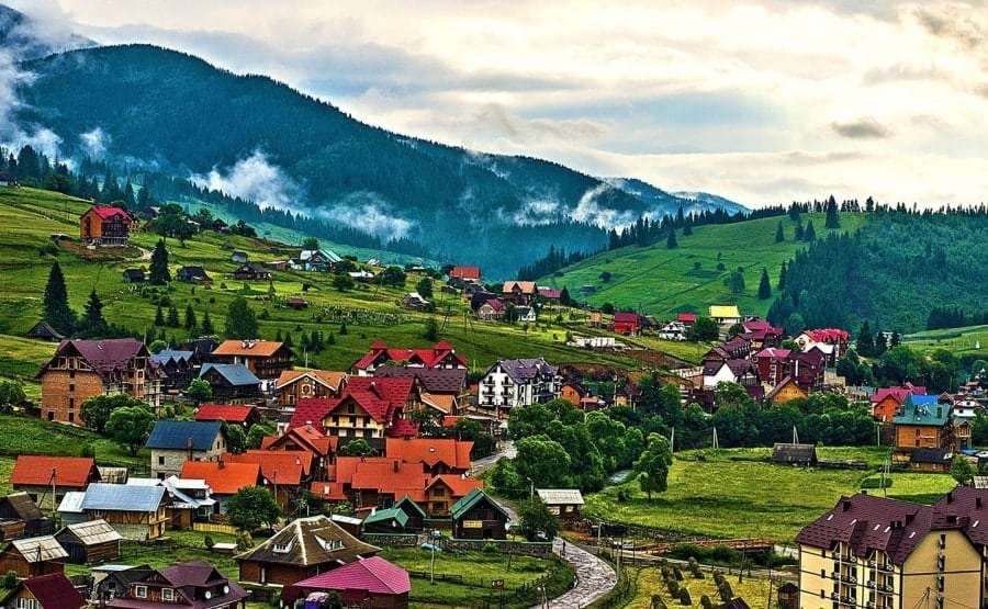 Буковель на карте Ивано-Франковской области