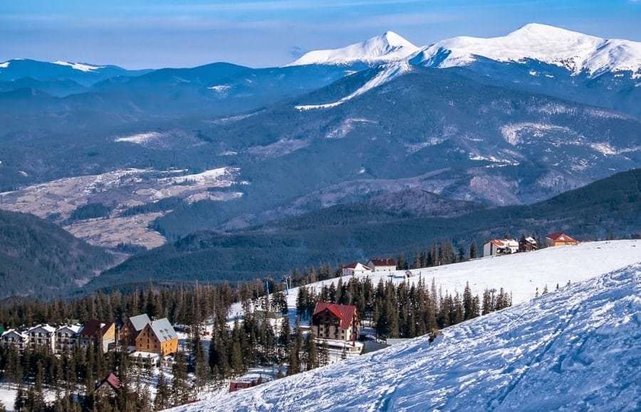 Драгобрат - карта с отелями