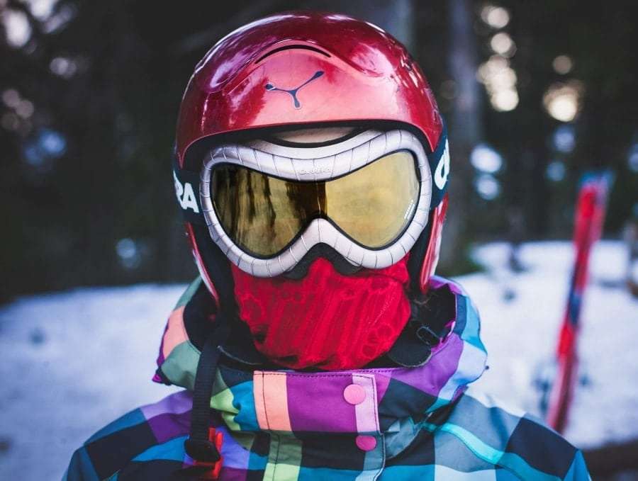 Фото лыжницы крупным планом